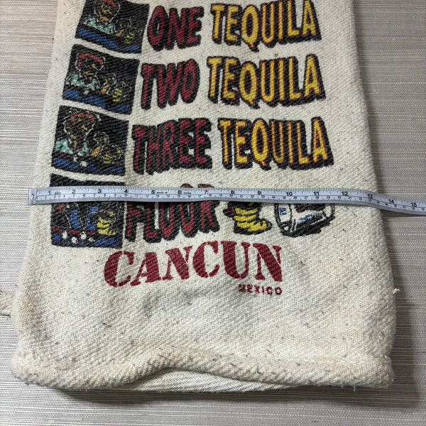 “One Tequila Two Tequila Three Tequila Floor”w/ Worm Drawstring Backpack Cancun