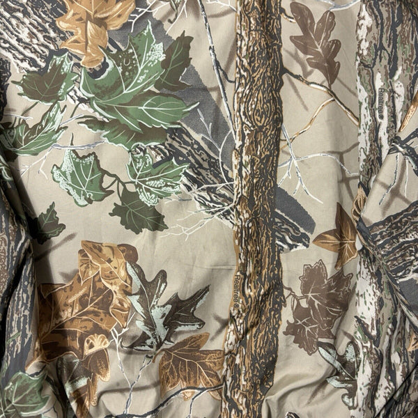 VTG Wrangler Rugged Wear Outdoor Pullover Jacket Men's Large Realtree Camouflage