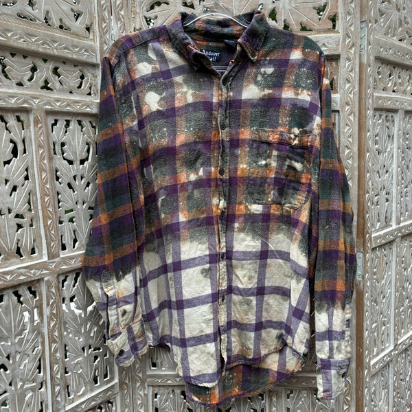 Unisex Revamped BLEACHED OUT Flannel