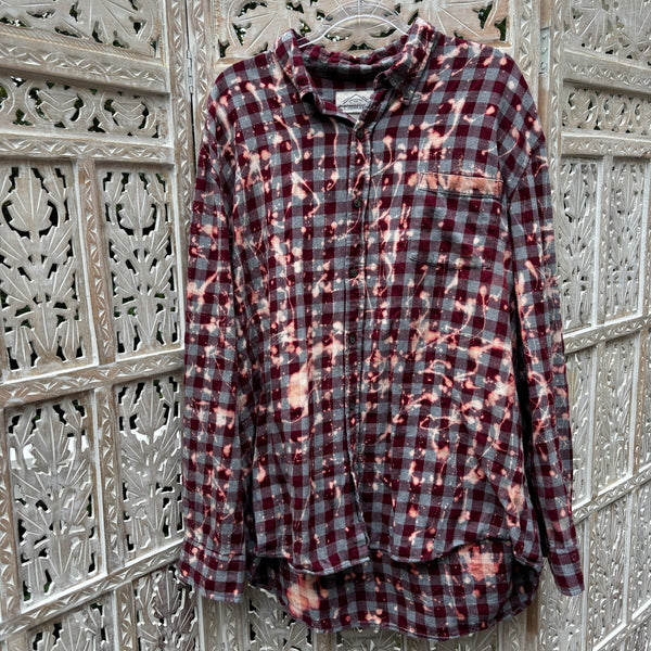 Unisex Revamped BLEACHED OUT Flannel