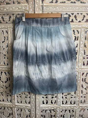 Ladies Adam Lippes Tye Dye Print Knee Length Skirt-Size 6