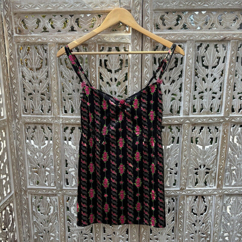 Betsey Johnson Floral Babydoll Lingerie Size Medium