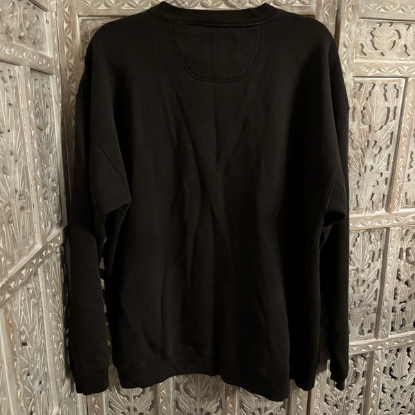 Vtg Great American Peace On Earth Angel Black Sweatshirt Women's Pullover Sz XL