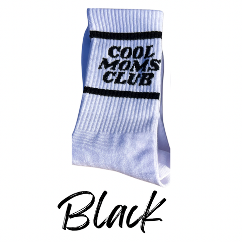 Cool Moms Club Socks-Black