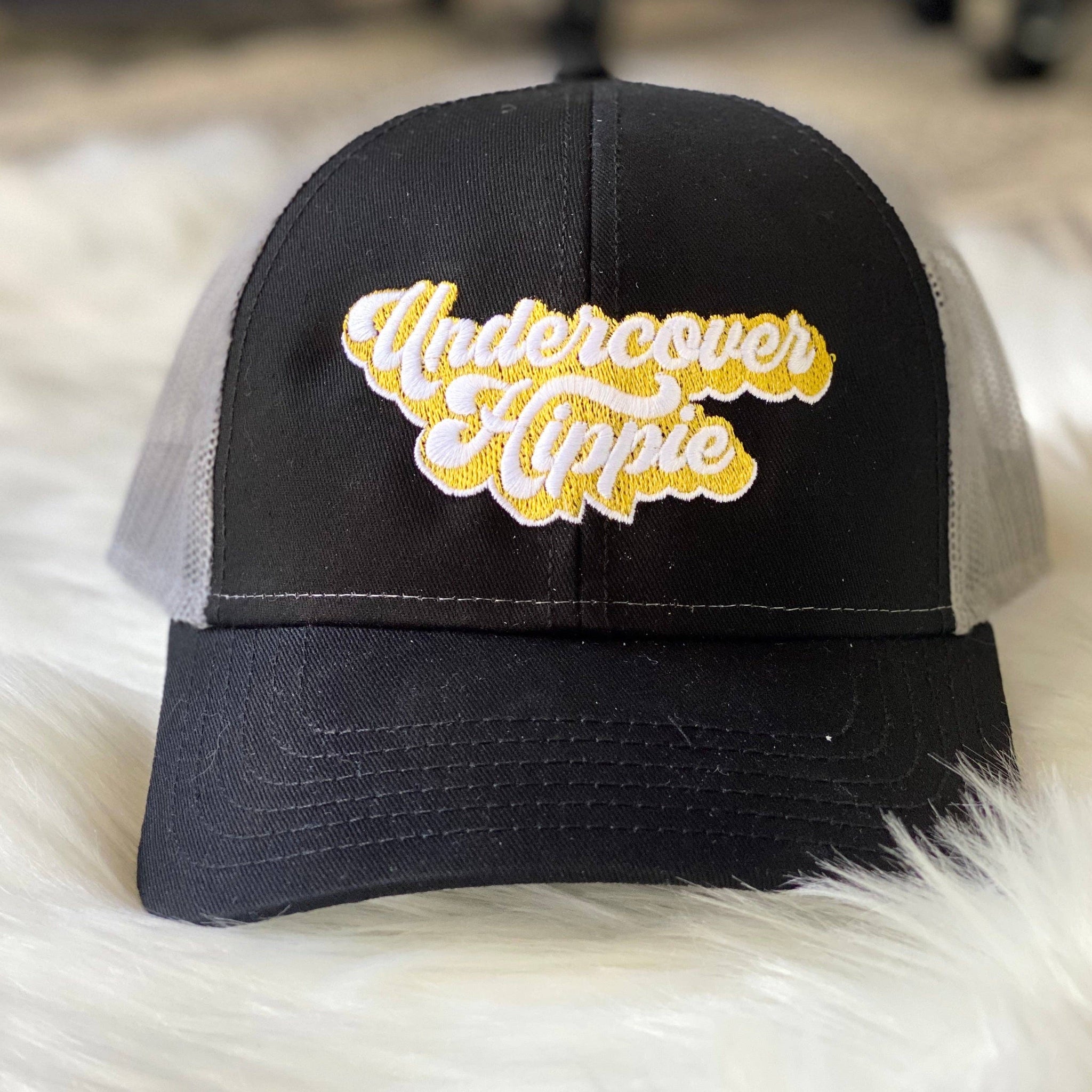 Undercover Hippie Embroidered Snapback Hat